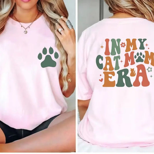 In My Cat Mom Era Sweatshirt Cat Mama Shirt Cat Lover Shirt Cat Owner Shirt Cat Dad Shirt Paw Mom Shirt Pet Mama Shirt Hoodie