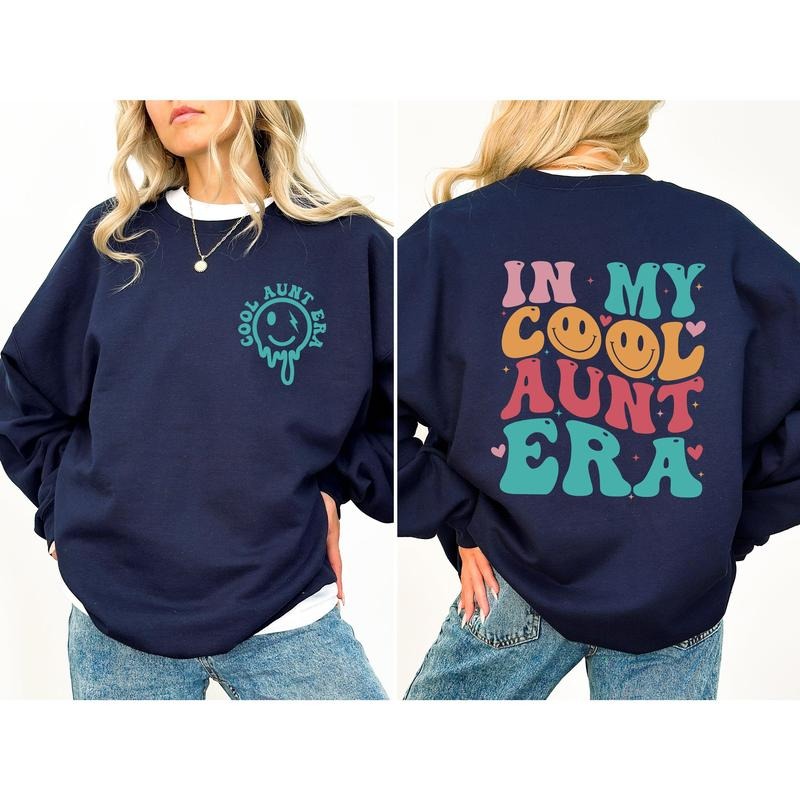 In My Cool Aunt Era Sweatshirt, Aunt Tshirt, In My Aunt, Retro Aunt Graphic Tee, Gift For Aunt, Funny Aunt  T-shirt,...