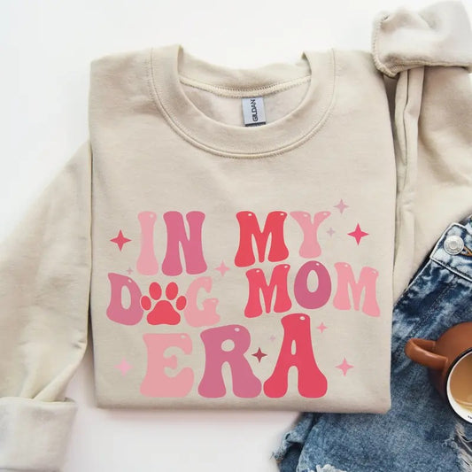 In My Dog Mom Era Sweatshirt Dog Mom Sweatshirt Dog Mom Gift Dog Lovers TK43GNstyle{n002}2 T-Shirts, Hoodie | WearSparks.com
