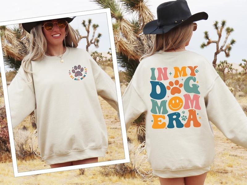 In My Dog Mom Era Sweatshirt, Dog Mama Hoodie, Dog Mom Era Shirt, Dog Mom Gift T-Shirt, Funny Mom Crewneck, Dog Mom...