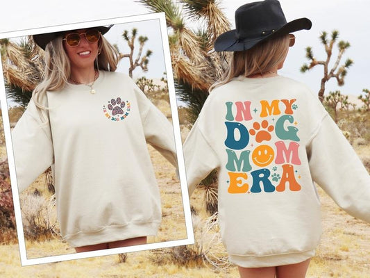 In My Dog Mom Era Sweatshirt, Dog Mama Hoodie, Dog Mom Era Shirt, Dog Mom Gift T-Shirt, Funny Mom Crewneck, Dog Mom...