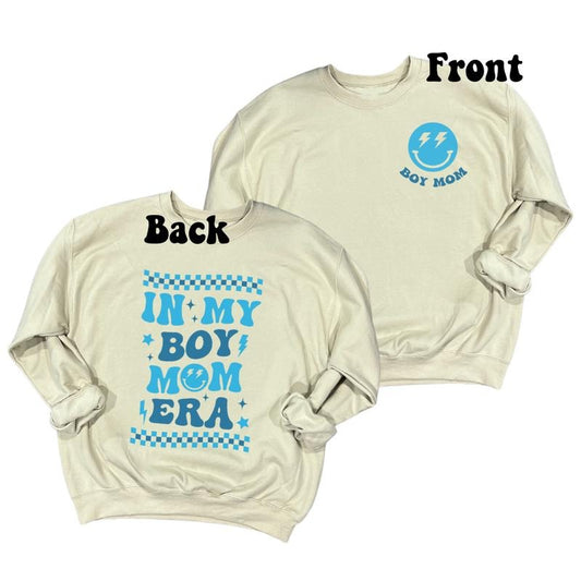 In My ERA Theme Boy mom Girl Mom crewneck Sublimation T-Shirt Sweaters Cotton Unisex cute shirts Hoodie, Sweatshirt