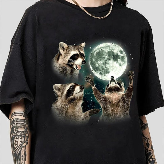 In My Feral Era Racoons howling at the Moon T-Shirt, In My Feral Era T-Shirt, Racoons howling at the Moon Tee Hoodie,...