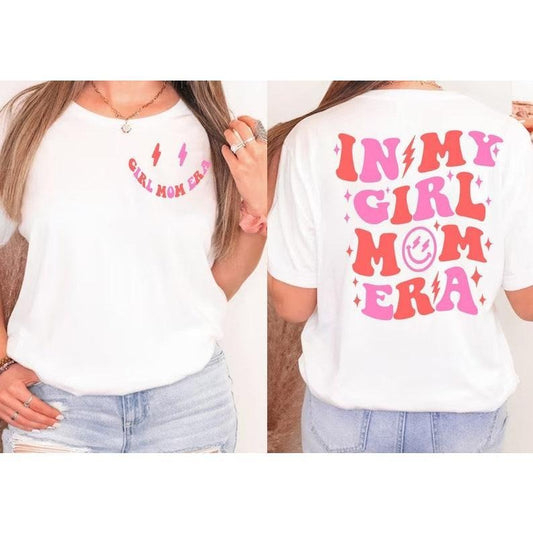 In My Girl Mom Era Sweatshirt, Girl Mom Club Shirt, Girl Mom sweatshirt, Baby reveal shirt, Gender Reveal, Expecting Mom...