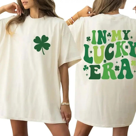 In My Lucky Era Saint Patrick's Day T-Shirt, St Patrick's Day, St Patricks Day Family Shirt, Lucky T-shirt, Four Leaf...