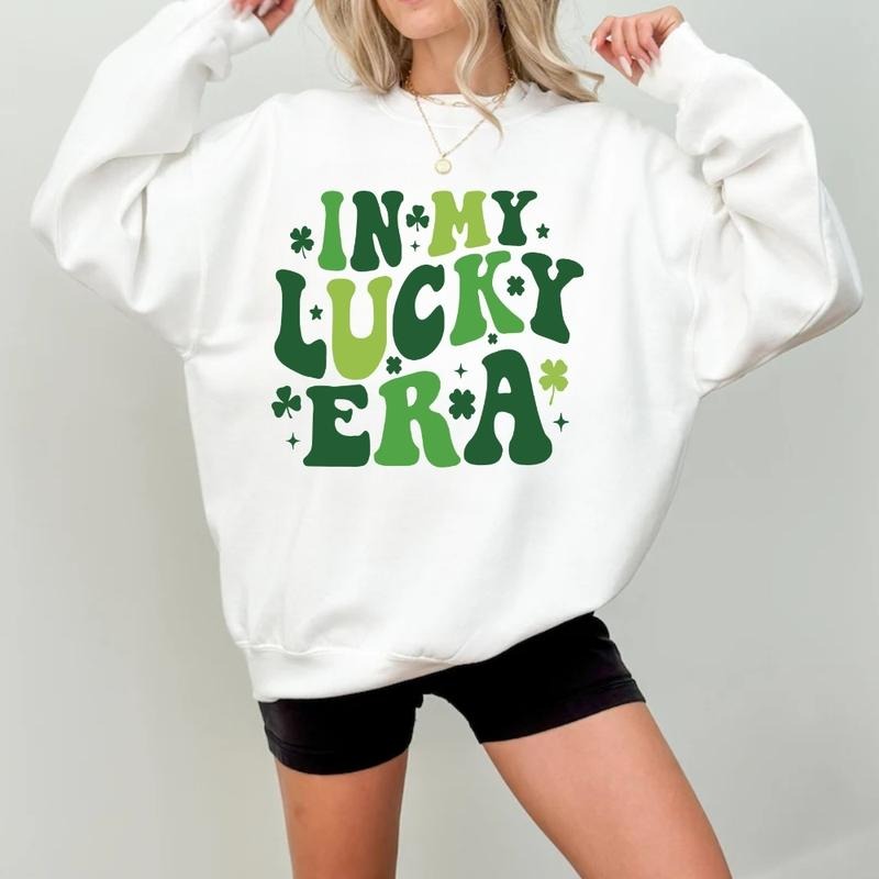 In My Lucky Era T-Shirt, Hoodie, Sweatshirt, Lucky Day Shirt, Shirt For Patrick Day, Family Shirt In Lucky Shirt