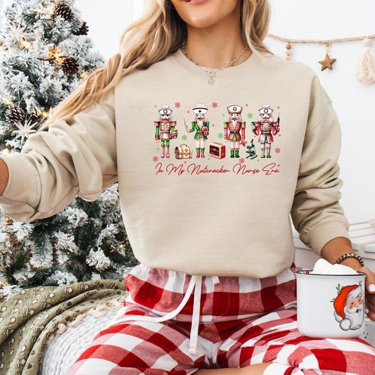 In My Nutcracker Nurse Christmas Sweatshirt, Santa's Favorite Nurse T-shirt, ICU ER Rn Nurse Tee, Christmas Nurse Life...