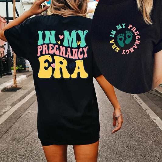 In My Pregnancy Era T-shirt, Pregnant Shirt, Pregnancy Shirt, Pregnancy Reveal, Pregnancy Announcement, Gender Reveal...