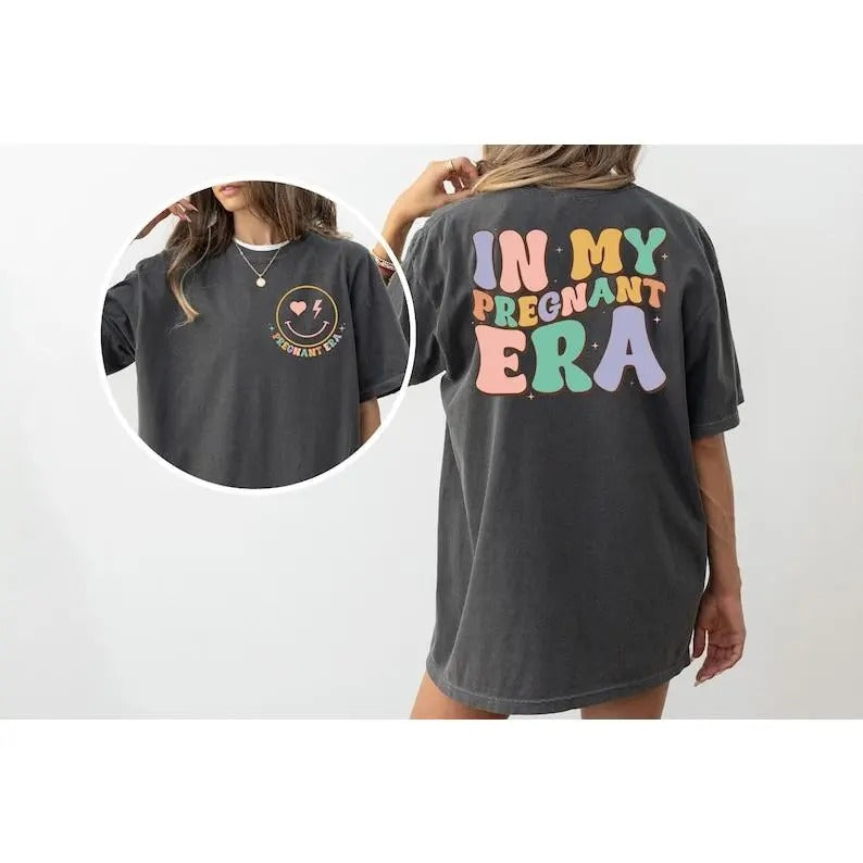 In My Pregnant Era Shirt, Pregnancy Reveal Shirt, Pregnancy Announcement Shirt, Mothers Day Shirt, New Mom Mothers Day...