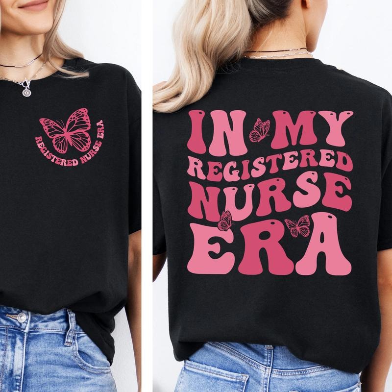 In My Registered Nurse Era T-shirt, Cute Nurse Shirt, Nursing School Tee, RN Tshirt, Gift for Nurse Hoodie, Sweatshirt