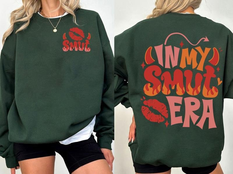 In My Smut Era T-Shirt, Bookish Sweatshirt, Probably Reading Smut Hoodie, Smut Slut Booktok Tee | WearSparks.com