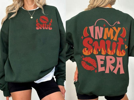 In My Smut Era T-Shirt, Bookish Sweatshirt, Probably Reading Smut Hoodie, Smut Slut Booktok Tee | WearSparks.com