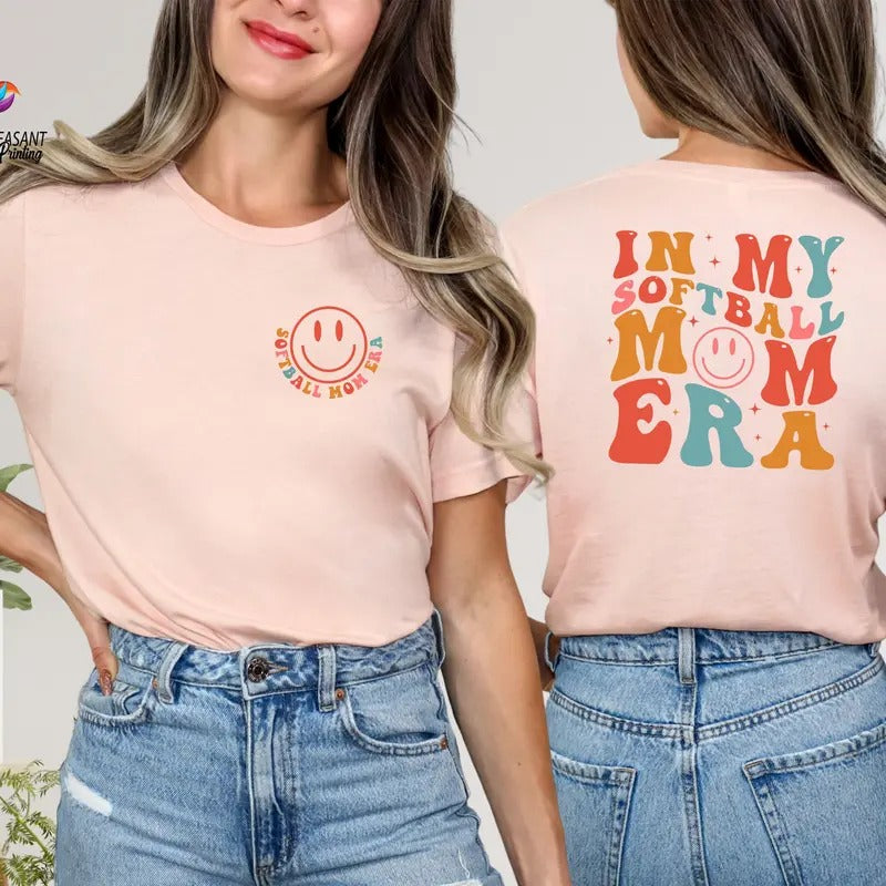 In My Softball Mom Era Shirt Softball Mom Shirt Game Day Shirt Mothers Day Gift Softball Mom Sweatshirt Sports Mama Shirt...