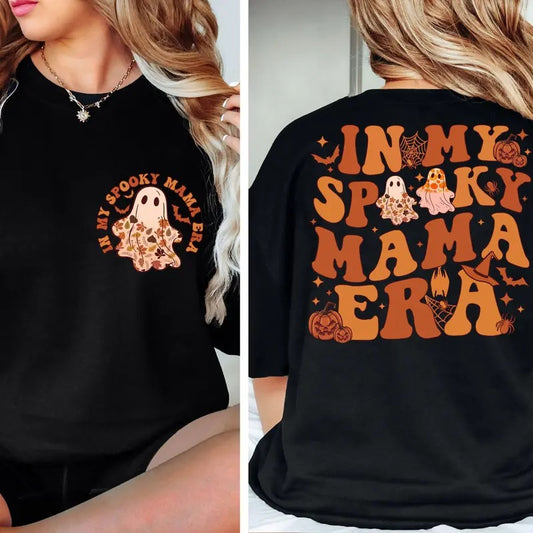 In My Spooky Mama Era Shirt Mom Shirt Halloween Shirt Gift For Mom Grandma Shirt Ghost Shirt Mom Gift Grandma Gift...
