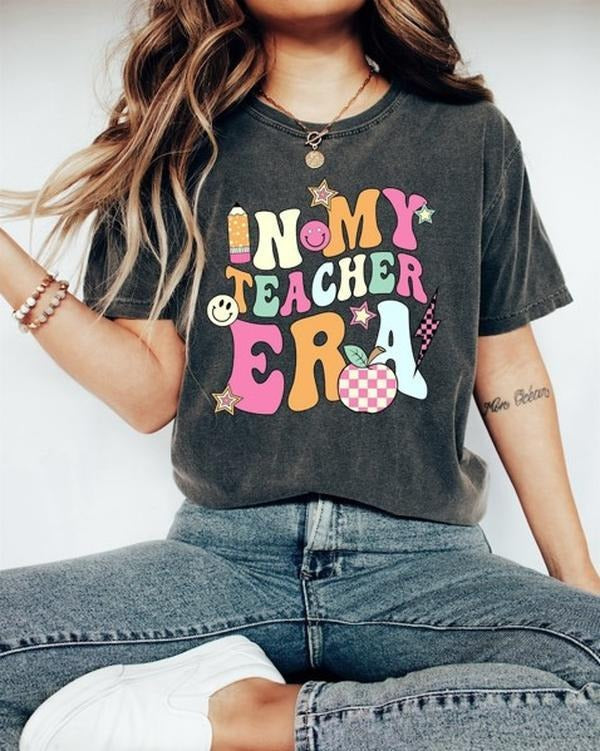 In My Teacher Era Shirt, Teacher Squad T-Shirts, Teacher Appreciation Gift Hoodie, Sweatshirt | WearSparks.com
