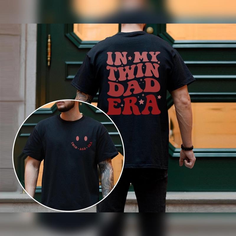 In My Twin Dad Era Shirt, In My Dad Era Shirt, Twin Dad Shirt, Twin Dad Club, New Dad Gift, Expecting Dad Gift, Gender...