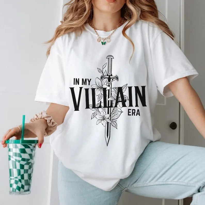 In My Villain Era Bookish Tshirt, Villain Shirt, Morally Grey, Bookish Merch, Bookstagram, Booktok, TBR Tshirt, To Be...