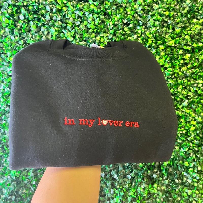 In my lover era embroidered sweater T-Shirts, Hoodie, Sweatshirt | WearSparks.com