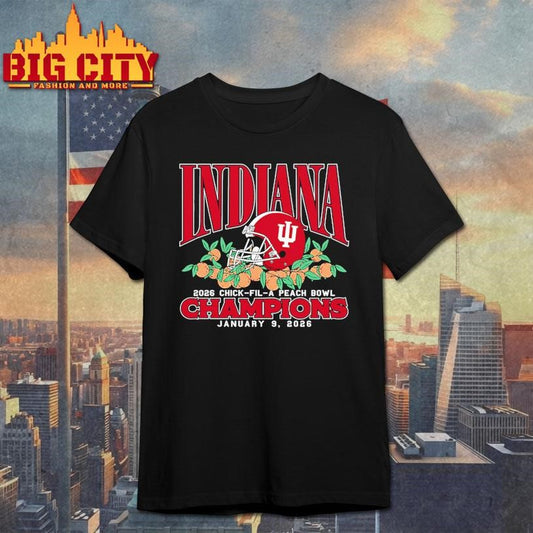 Indiana 2026 Chick-Fil-A Peach Bowl Champions Shirt