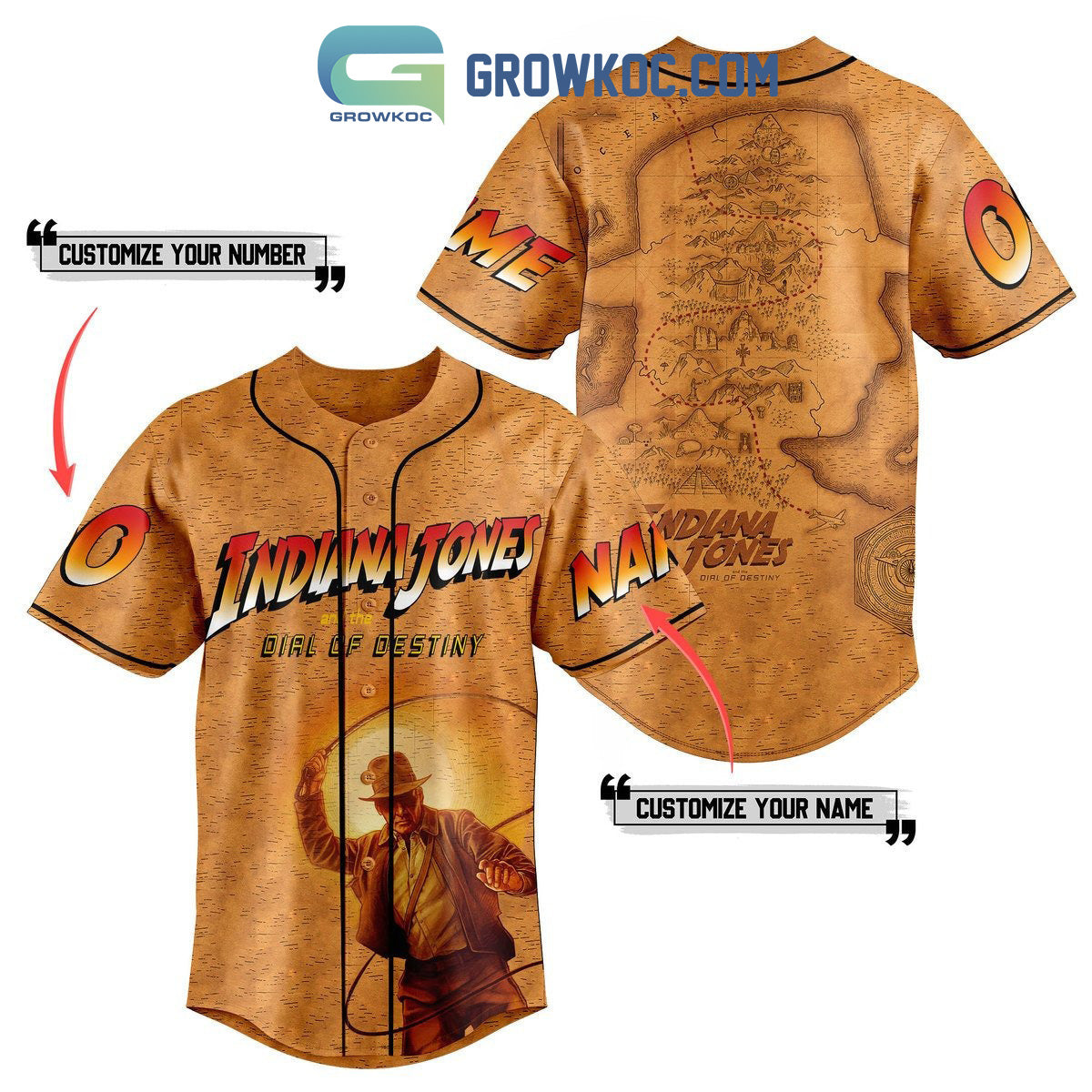 Indiana Jones Adventure Awaits Dr Jones Expeditions Personalized Baseball Jersey