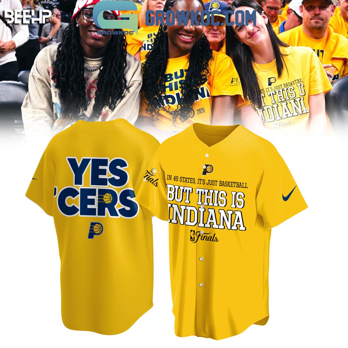 Indiana Pacers Yes Cers But This Is Indiana NBA Finals 2025 Baseball Jersey
