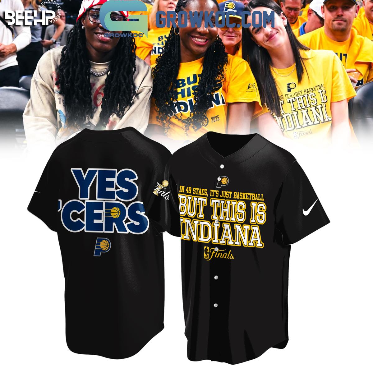 Indiana Pacers Yes Cers But This Is Indiana NBA Finals 2025 Baseball Jersey