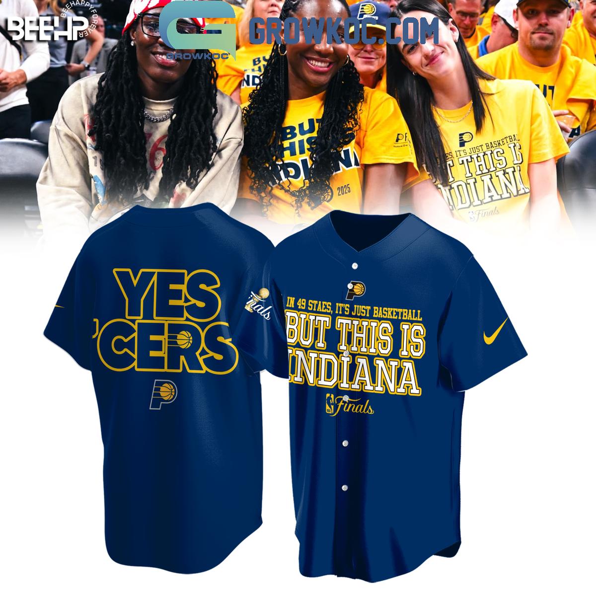 Indiana Pacers Yes Cers But This Is Indiana NBA Finals 2025 Baseball Jersey