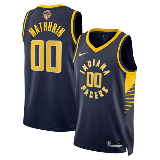 Indiana Pacers #00 Bennedict Mathurin Unisex 2025 NBA Finals Swingman Jersey - Icon Edition - Navy