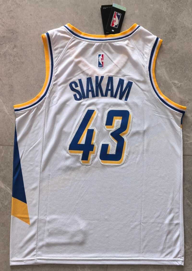 Indiana Pacers #43 Pascal Siakam Pacers Team 43# City Edition White Jersey Style 1