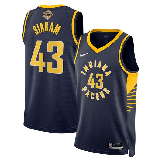 Indiana Pacers #43 Pascal Siakam Unisex 2025 NBA Finals Swingman Jersey - Icon Edition - Navy