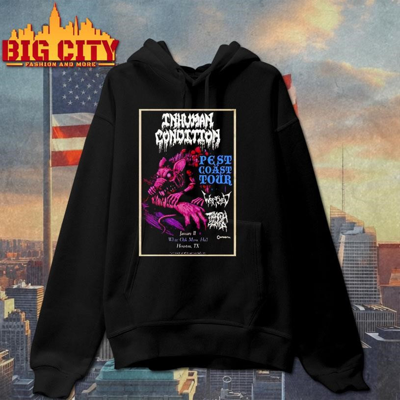 Inhuman Condition Houston Tx January 11 2026 Concert Shirt