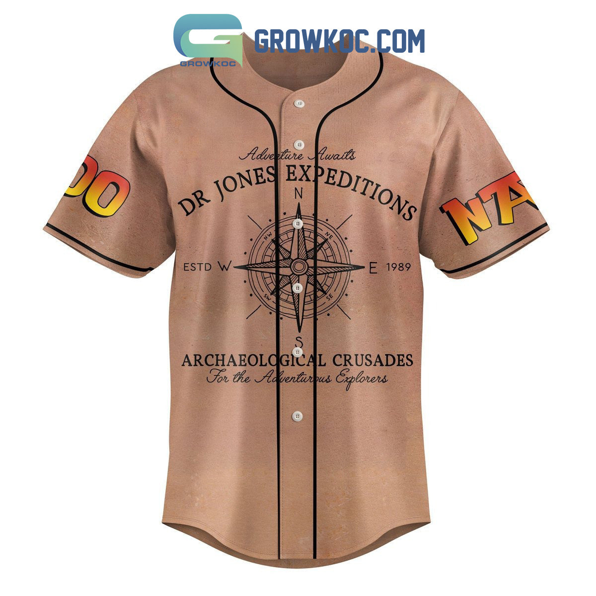 Inidiana Jones Dial Of Destiny Personalized Baseball Jersey