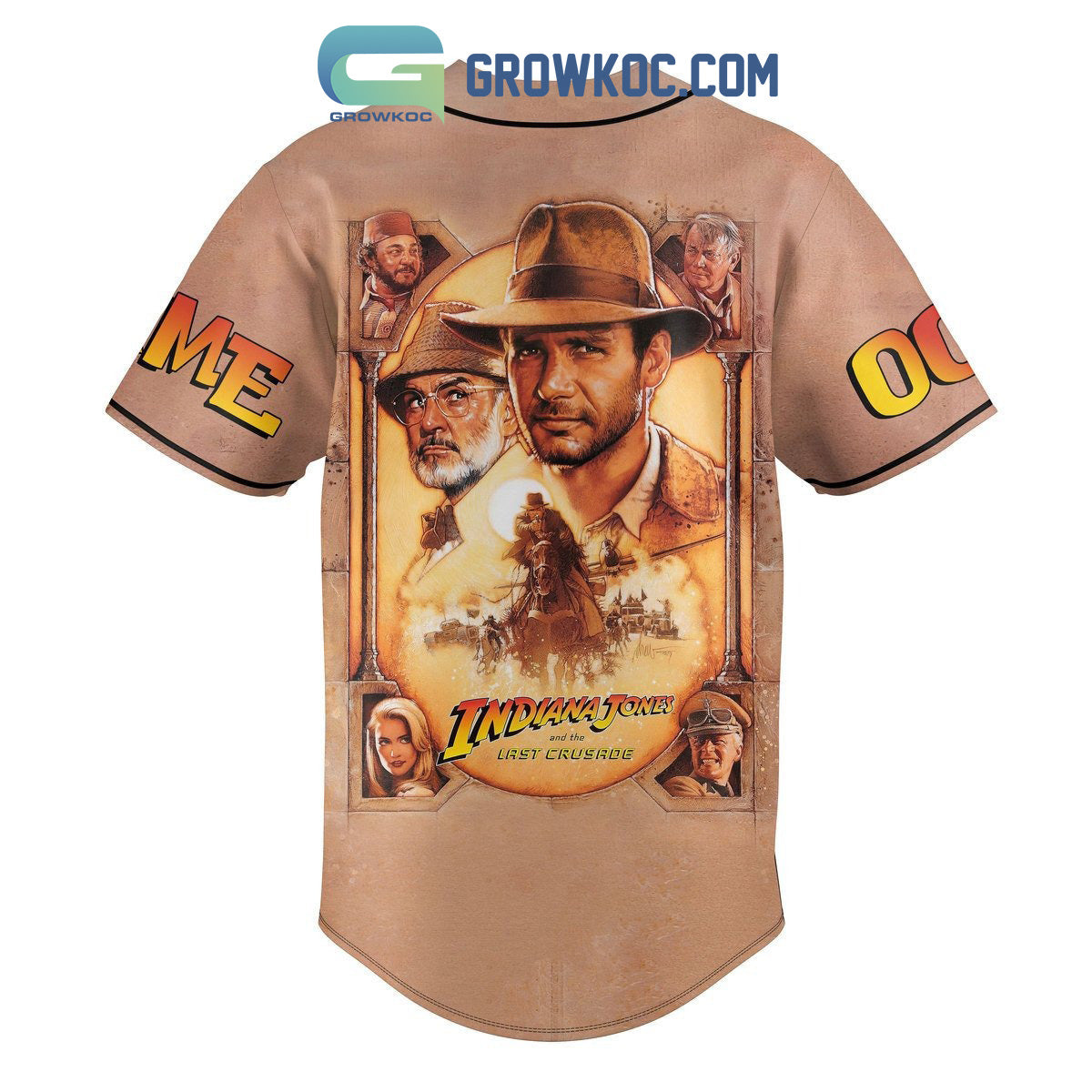 Inidiana Jones Dial Of Destiny Personalized Baseball Jersey