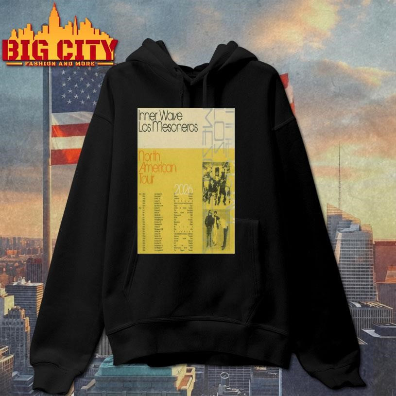 Inner Wave And Los Mesoneros North American 2026 Shows Poster Shirt