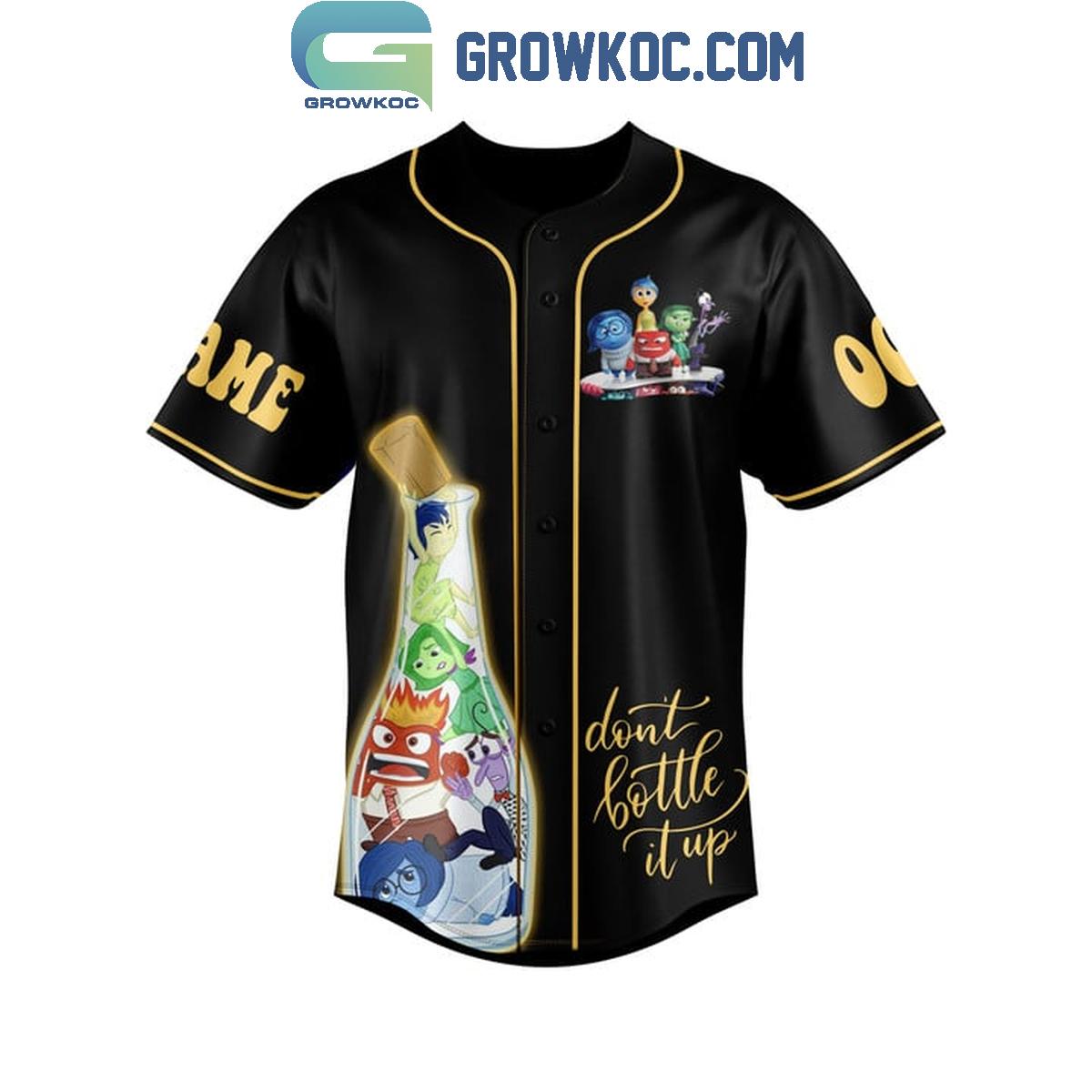 Inside Out 2024 Don’t Bottle It Up Personalized Baseball Jersey