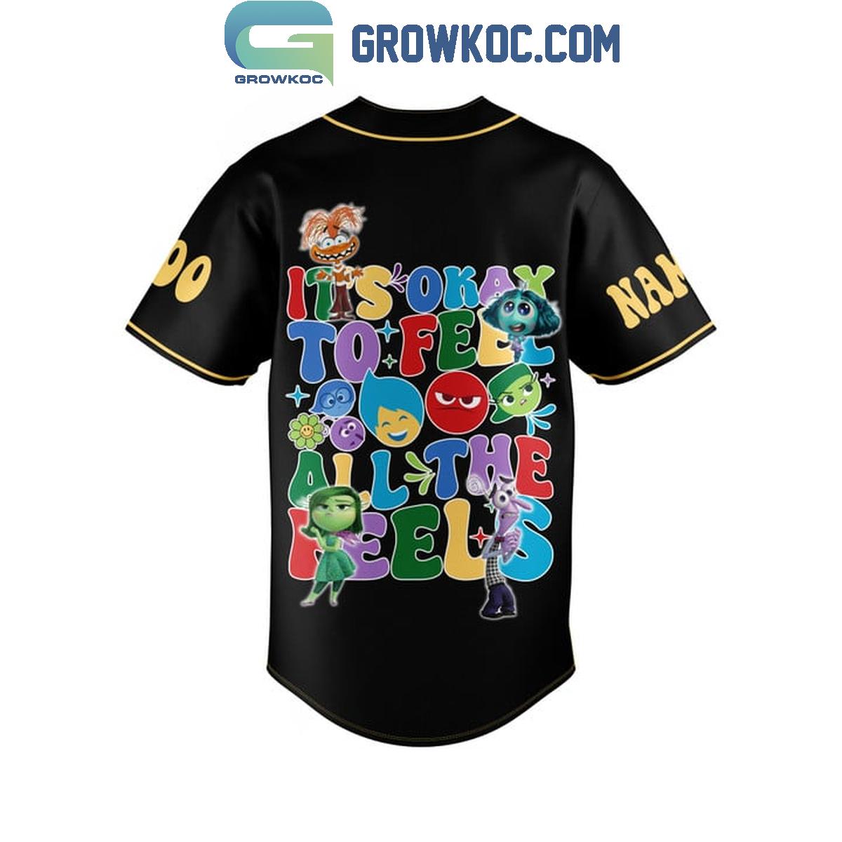 Inside Out 2024 Don’t Bottle It Up Personalized Baseball Jersey