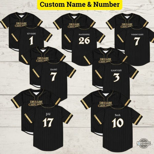 Insomnia Dreamcatcher Baseball Jersey Shirt Custom Member Bias Jiu Sua Siyeon Handong Yoohyeon Dami Gahyun Kpop Tour 2024 Fan Gift