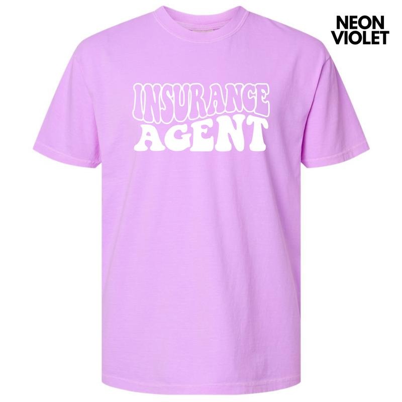 Insurance Agent Bubble Letter Comfort Colors T-Shirt 'NLB' Hoodie, Sweatshirt | WearSparks.com