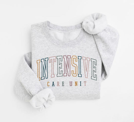 Intensive Care Unit Nurse Sweatshirt, Minimal ICU Crewneck, ICU Doctor Gift, Matching Team Group Shirts, Nursing School...