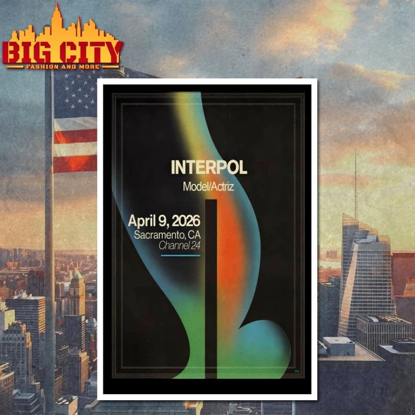 Interpol 4.9.2026 Sacramento CA Poster shirt
