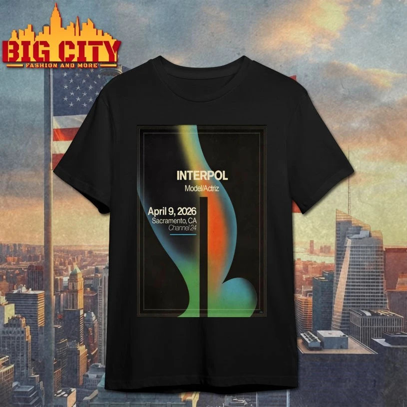 Interpol 4.9.2026 Sacramento CA Poster shirt