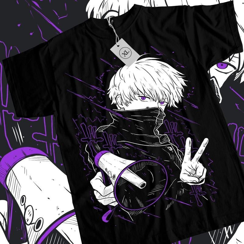 Inumaki Toge T-Shirt S-4XL Jujutsu Kaisen Megumi Fushiguro Satoru Gojo Black Shirt Hoodie, Sweatshirt | WearSparks.com