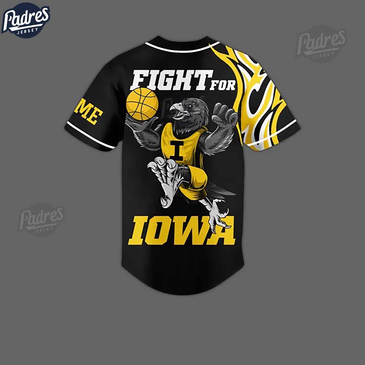 Iowa Hawkeyes Basketball Team Custom NCAA Baseball Jersey - Padres Jersey Oasis: Elevate Your Baseball Style... (Image 2)