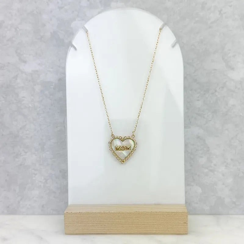 Iridescent Heart Mom Necklace T-Shirts, Hoodie, Sweatshirt | WearSparks.com