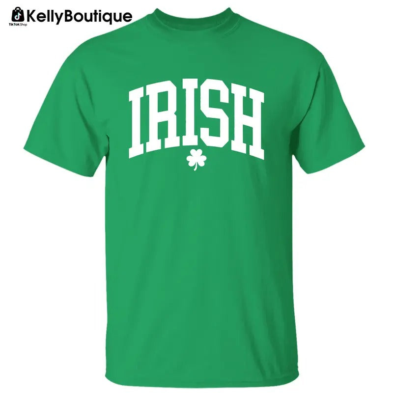 Irish Clover St Patrick's Day Shamrock Graphic Printed Unisex Classic Cotton T-shirt Sweatshirt Hoodie | WearSparks.com