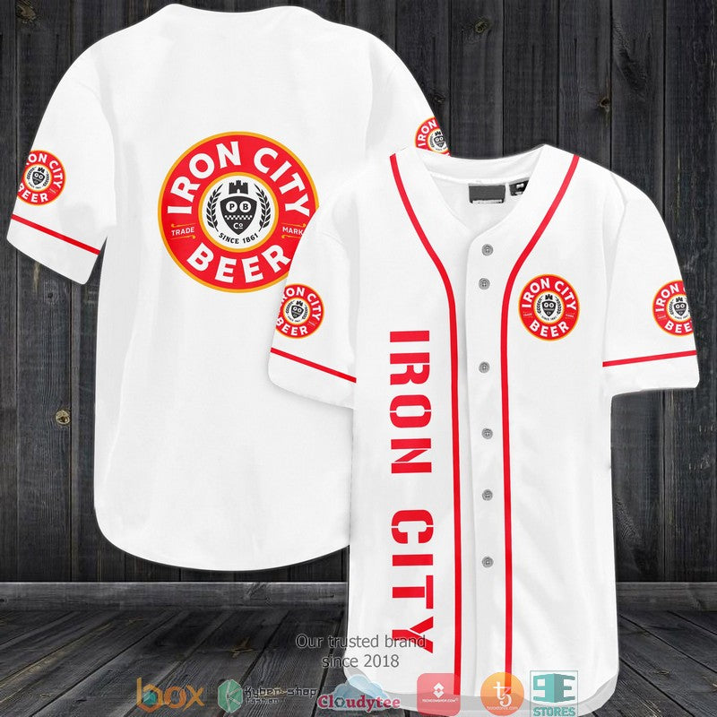 BEST Iron city beer Baseball Jersey