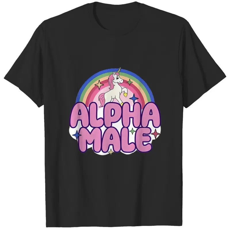 Ironic Alpha Male Unicorn Rainbow, Funny Unisex Tshirt, Bella Canvas Tee, Funny Shirt  T-shirt, sweater and Hoodie Sweatshirt