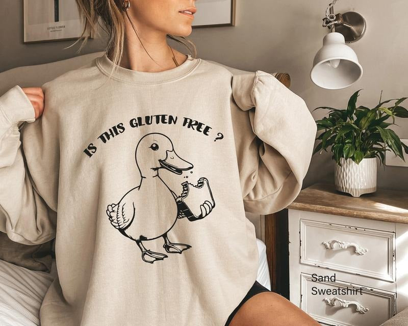 Is This Gluten Free Sweatshirt, Funny Gluten Intolerance Shirt, Celiac Disease Sweatshirt, Tummy Problems Tee, Celiac...