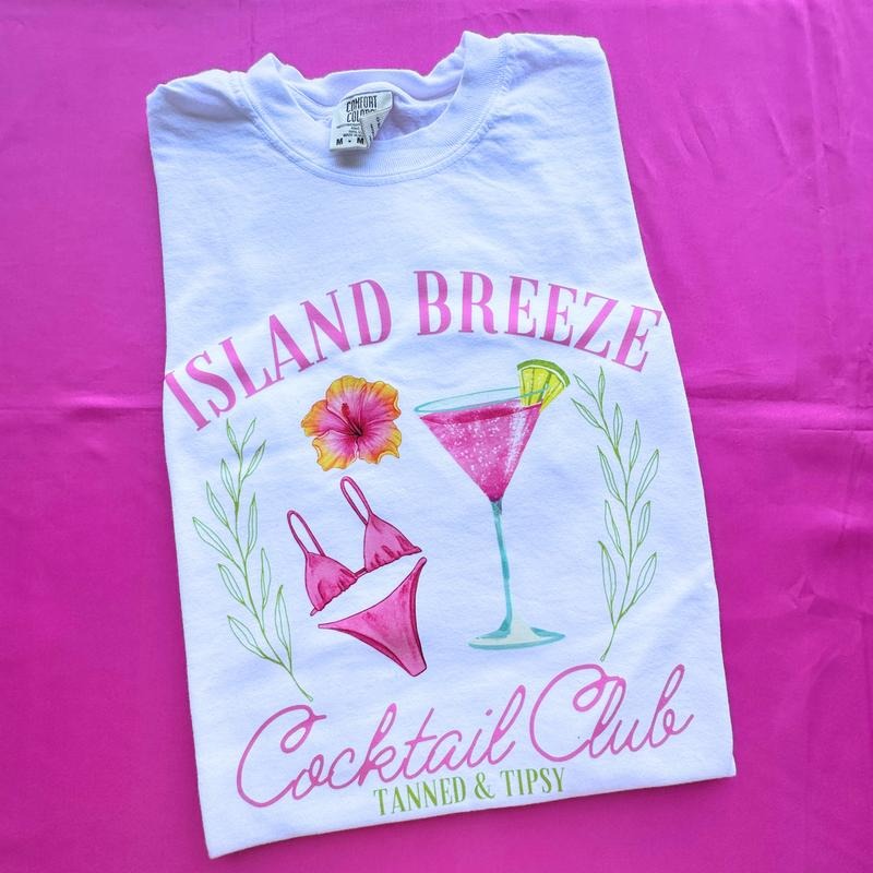 Island Breeze Club Comfort Colors T-Shirt Hoodie, Sweatshirt | WearSparks.com