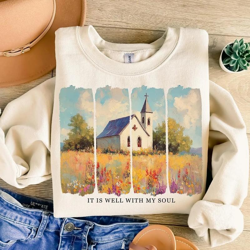 It is Well with My Soul Brushstroke DTF Transfers - THIS IS NOT A SHIRT Hoodie, Sweatshirt | WearSparks.com